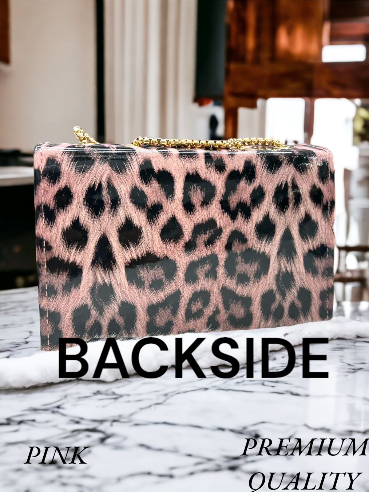 Wild Elegance: Cheetah Print Square-Fitting Sling Bag